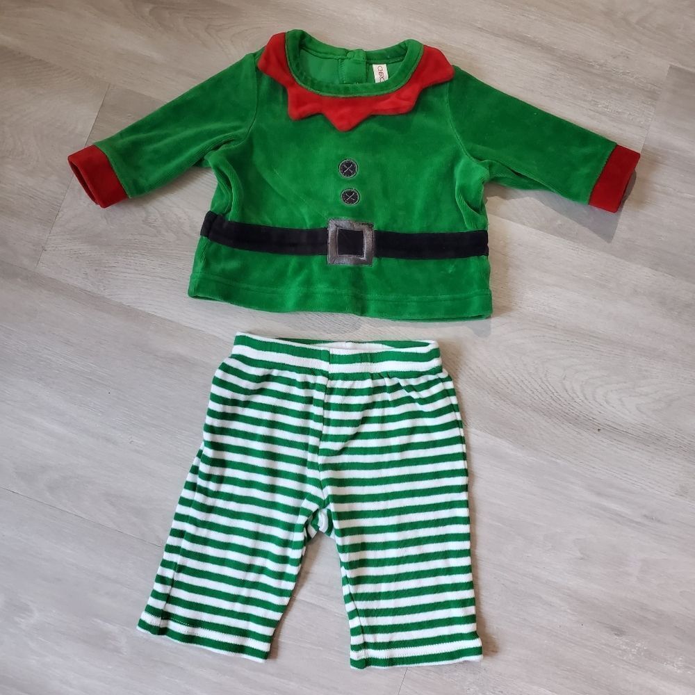 Baby Elf winter warm Christmas outfit 3M